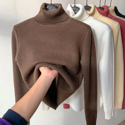 Luxe fluweel gevoerde coltrui voor winter – Camille