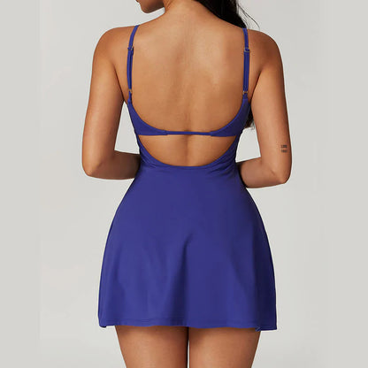 Sportief Damesjurkje met Ingebouwde Short en Sneldrogend Nylon – Aviana