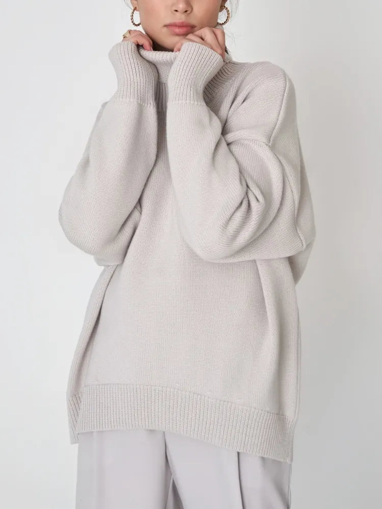 Warme wol coltrui met elegante pasvorm – Mila