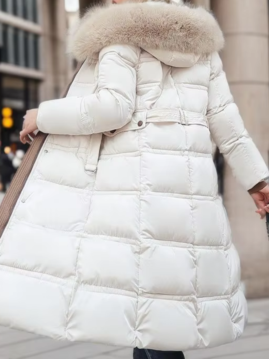 Warme Winterjas voor Dames met Bontkraag – Aurielle