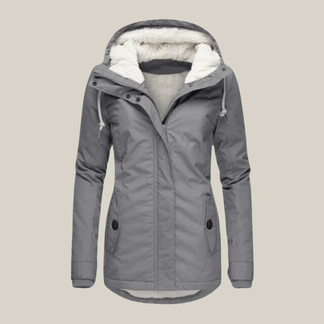 Warme Gewatteerde Winterjas voor Stijl en Bescherming – Sara