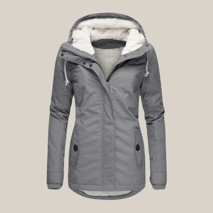 Warme Gewatteerde Winterjas voor Stijl en Bescherming – Sara