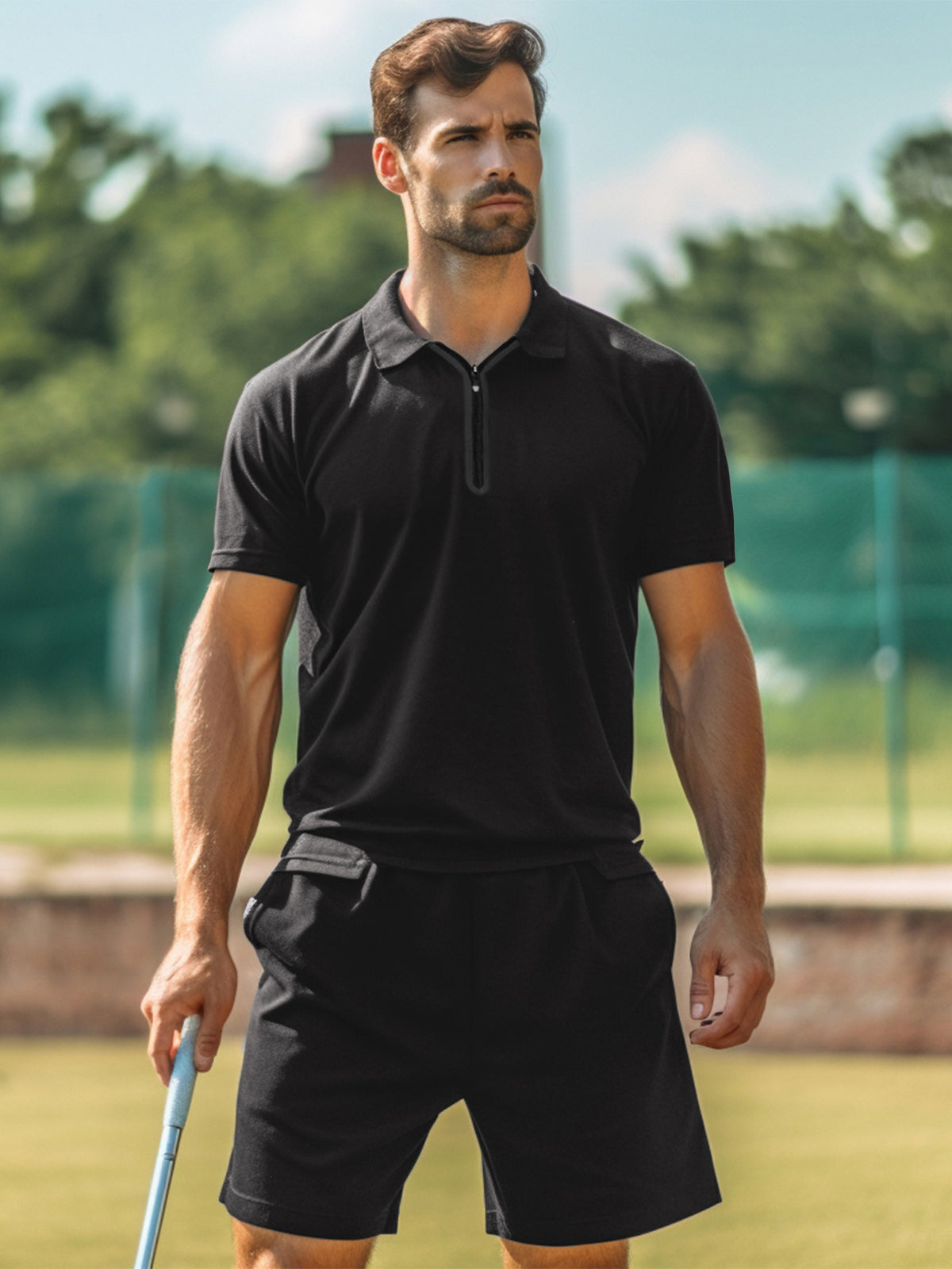 Polo Shirt Heren Korte Mouw met Rits – Daan