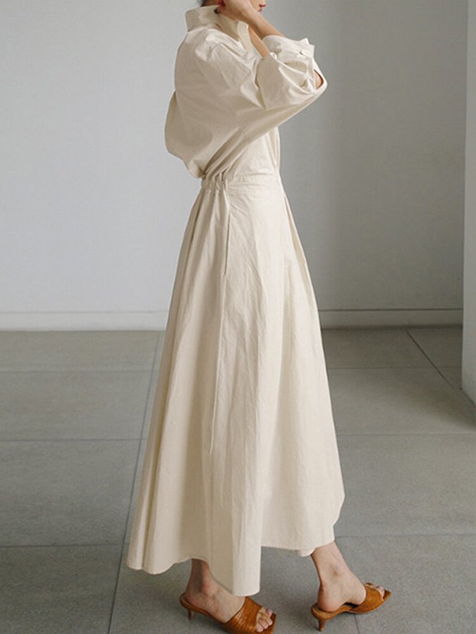 Dames Lange Jurk Ademend Elegant Comfort Tijdloos – Melina
