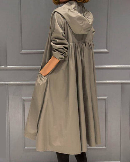 Lange damesjas met elegant design en comfort – Sophie