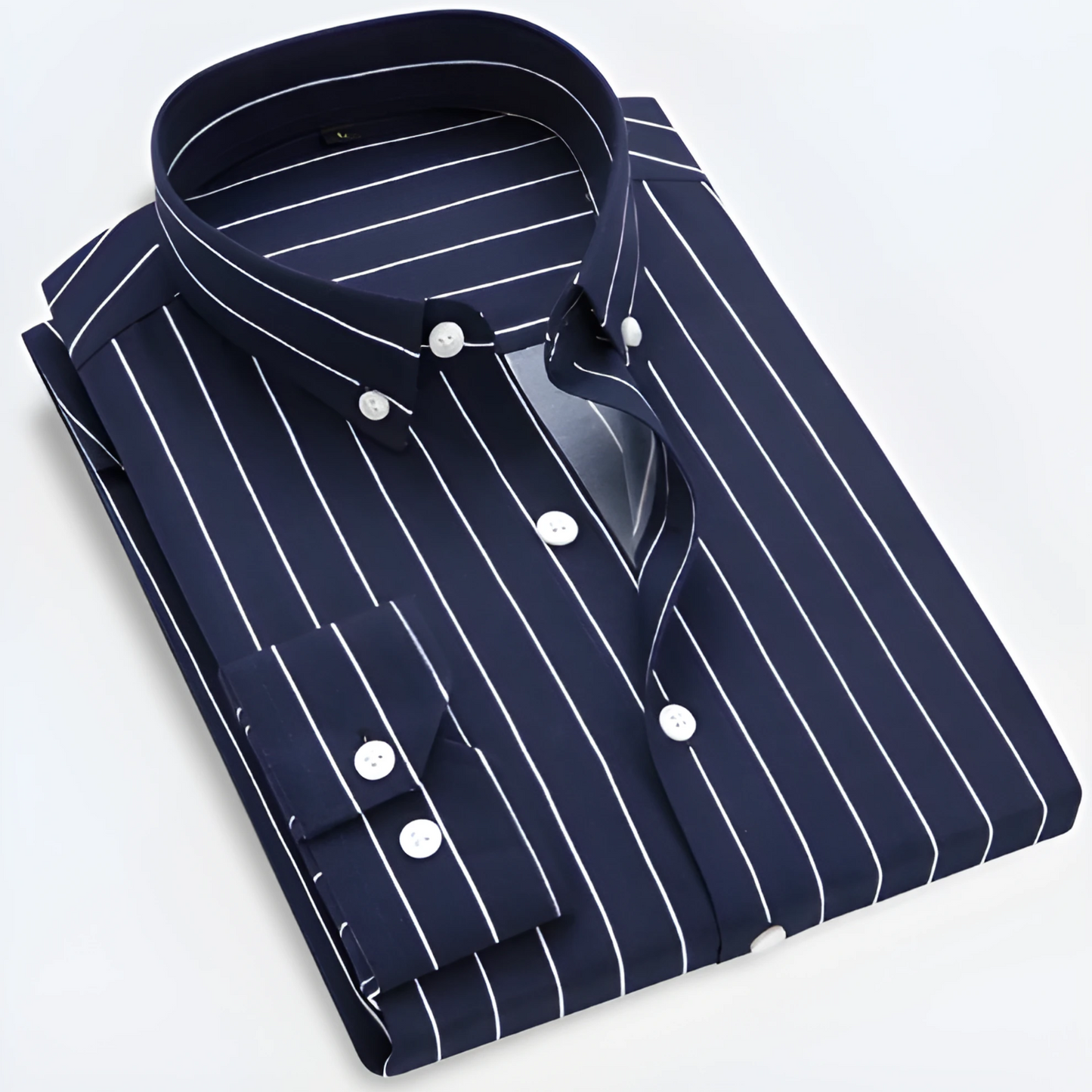 Heren Overhemd Gestreept Lange Mouw Casual Kleding – Daan