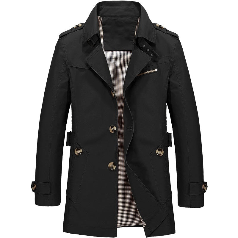 Heren jas met elegante pasvorm en all-weather comfort – Josvian