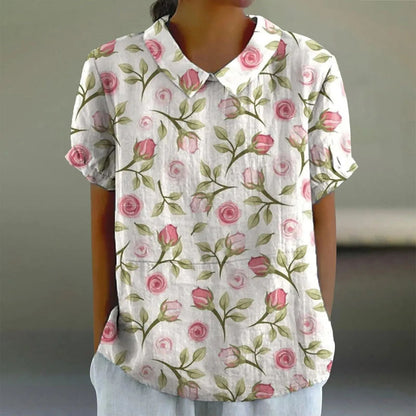 Bloemenprint dames blouse luchtig en zomers – Sofie