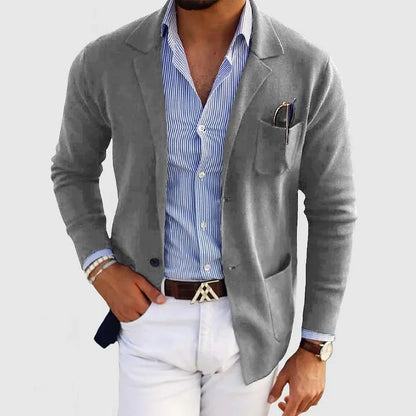 Heren blazer met op maat gemaakte pasvorm in katoen – Belvoir