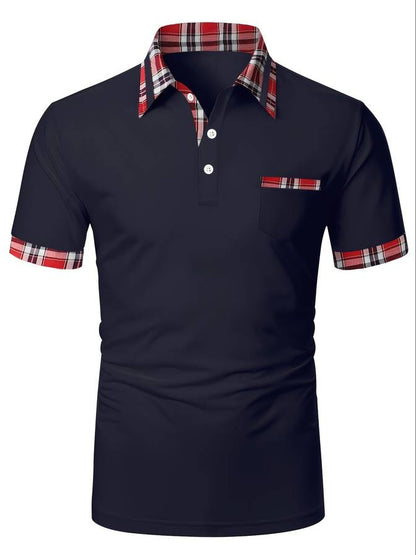 Polo Korte Mouw Color Block Heren – Levi