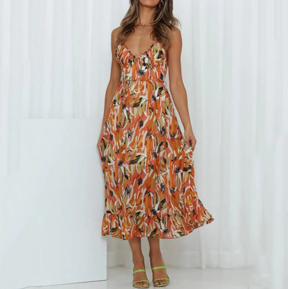 Kleurrijke zomerjurk voor dames in speelse stijl – Thalya