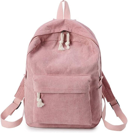 Corduroy rugzak met laptopvak voor dames – Selvina