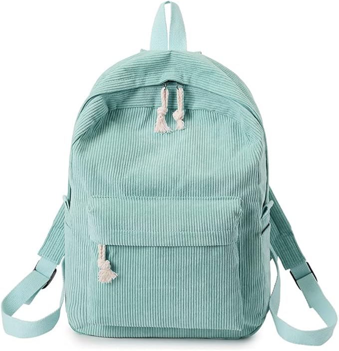 Corduroy rugzak met laptopvak voor dames – Selvina
