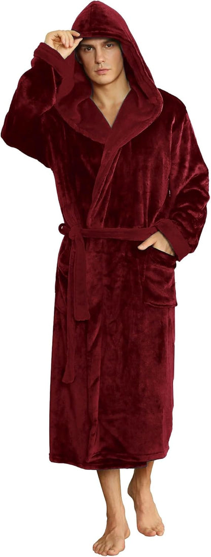 Ultrazachte Fleece Badjas met Capuchon voor Koude Dagen – Milan