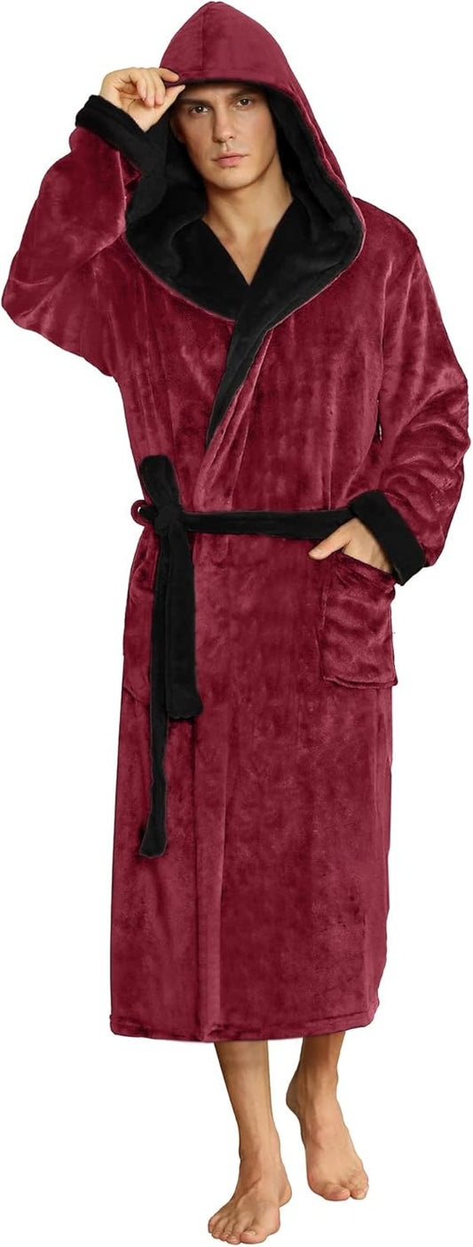 Ultrazachte Fleece Badjas met Capuchon voor Koude Dagen – Milan