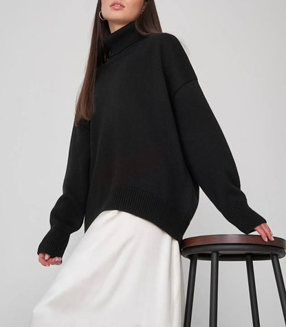 Warme wol coltrui met elegante pasvorm – Mila