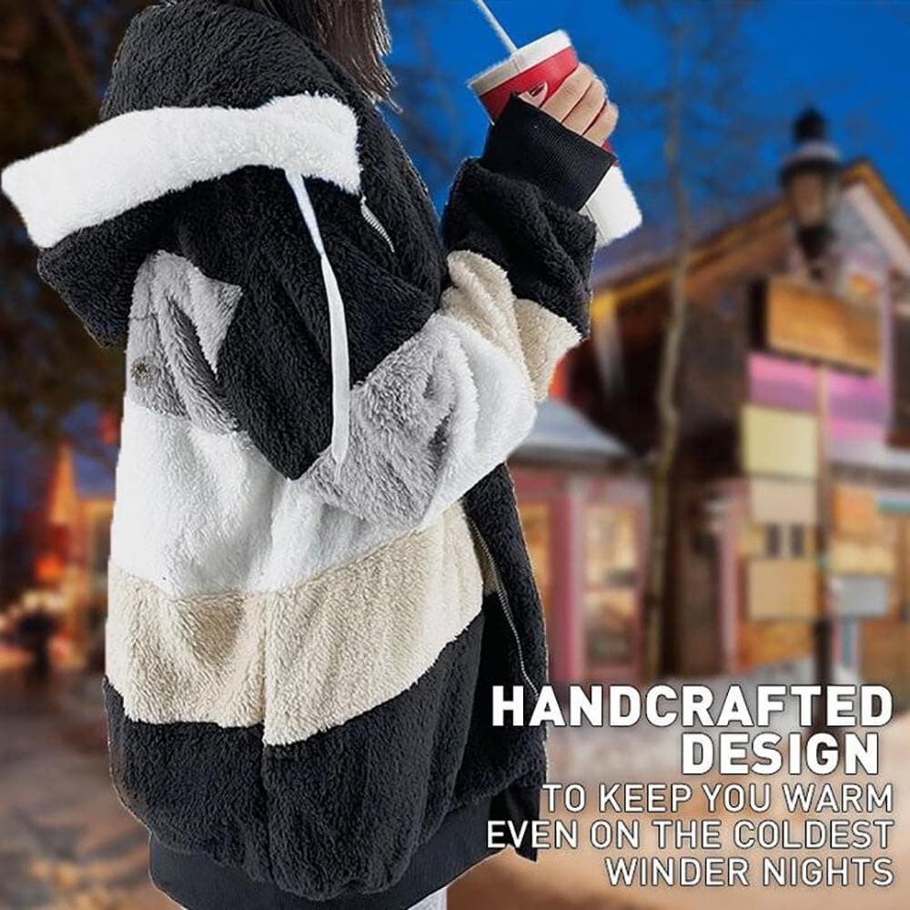 Warme oversized winterjas voor dames – Fleur