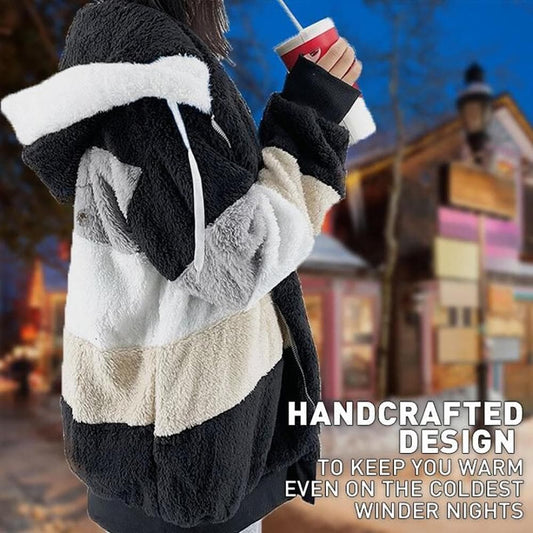 Warme oversized winterjas voor dames – Fleur