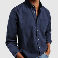 Casual Effen Oxford Overhemd voor Heren – Lucas