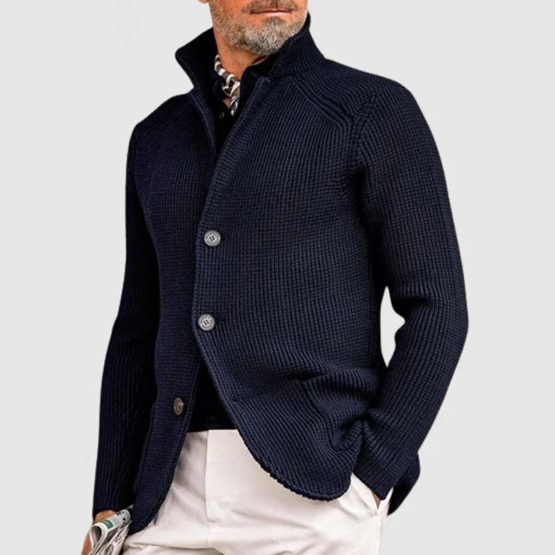 Heren cardigan met knopen in klassiek design – Marvone