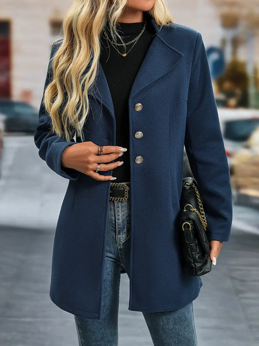 Lange elegante winterjas voor dames – Sophie