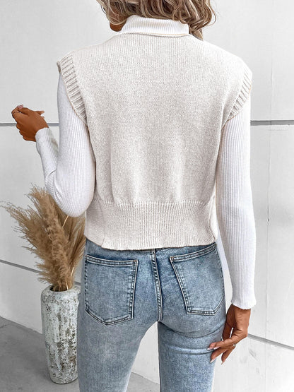 Stijlvolle V-hals cardigan met knopen – Emma