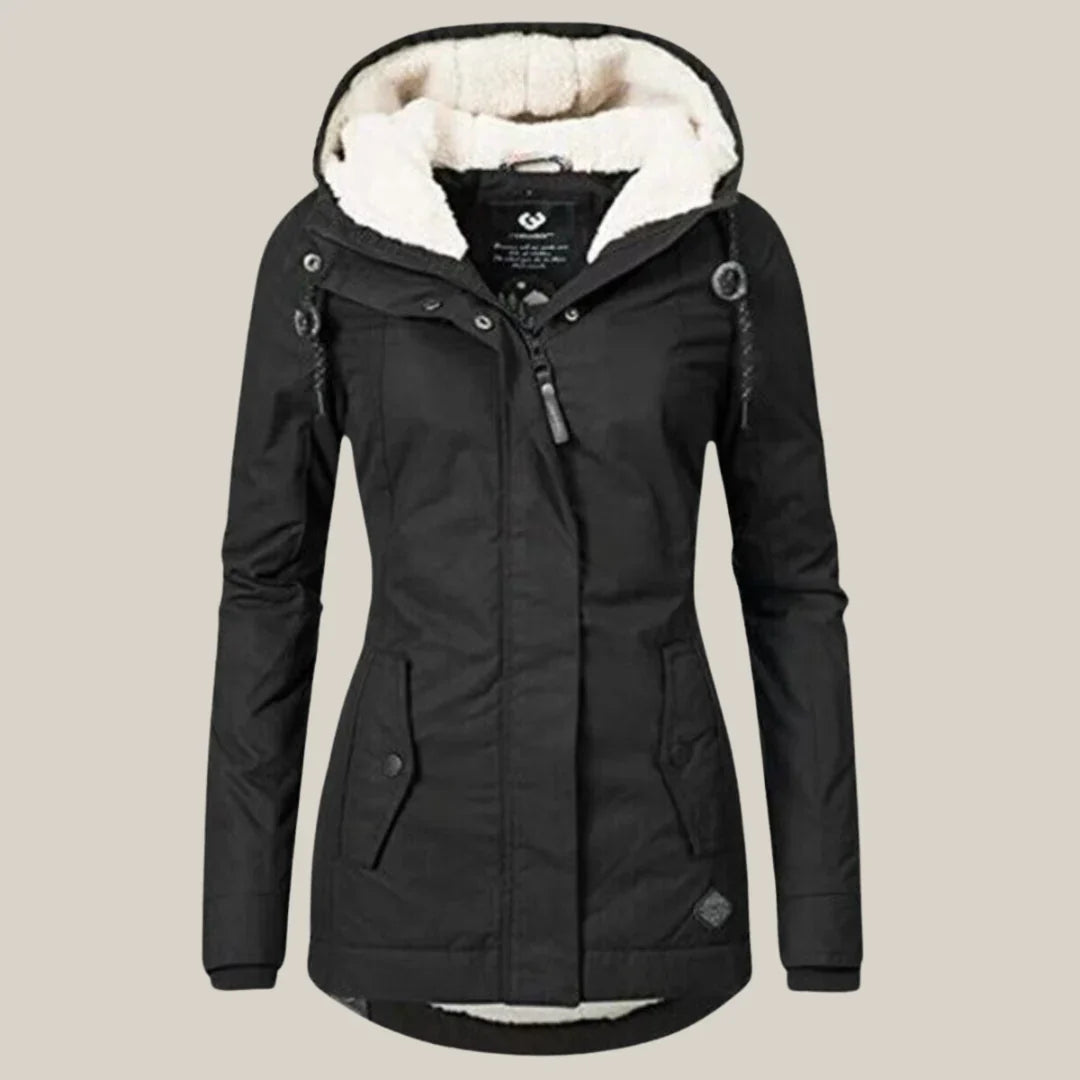 Warme Gewatteerde Winterjas voor Stijl en Bescherming – Sara