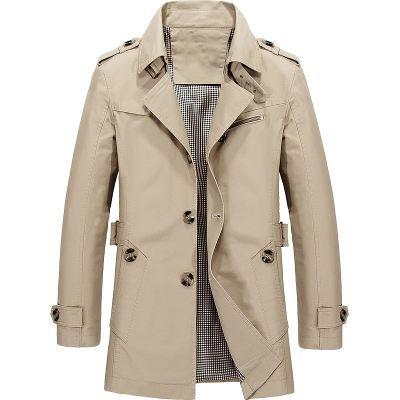 Heren jas met elegante pasvorm en all-weather comfort – Josvian