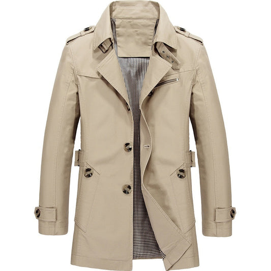 Heren jas met elegante pasvorm en all-weather comfort – Josvian