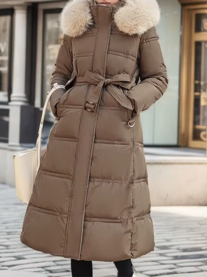 Warme Winterjas voor Dames met Bontkraag – Aurielle