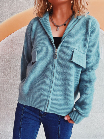Comfortabele dames cardigan met rits – Julia