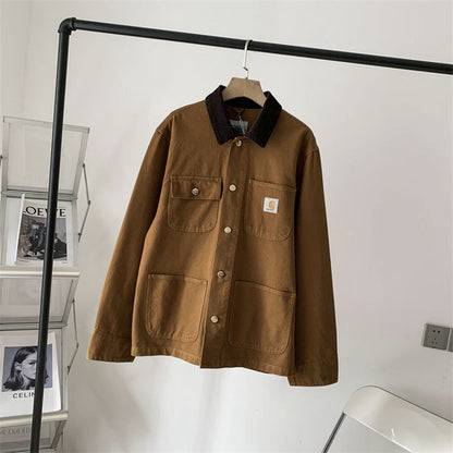 Katoenen chore jacket met zakdetails – Bram