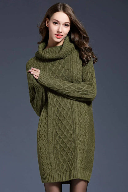 Gebreide sweater jurk voor winterse dagen – Laura