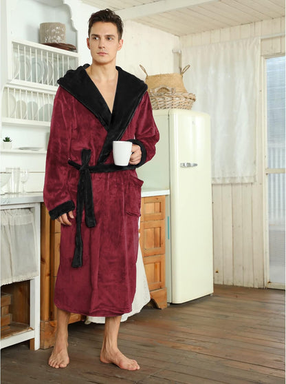 Ultrazachte Fleece Badjas met Capuchon voor Koude Dagen – Milan