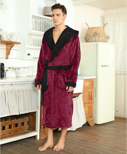 Ultrazachte Fleece Badjas met Capuchon voor Koude Dagen – Milan