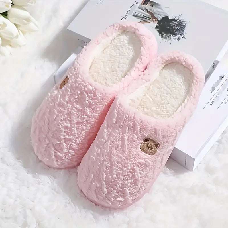 Zachte pluche damespantoffels voor ultiem comfort – Zara