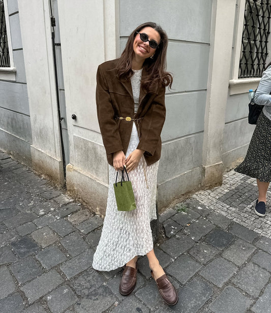 Suède Look Damesjas met Elegante Pasvorm – Femke