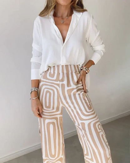 Twee-delige damesoutfit met comfortabele pasvorm – Elise