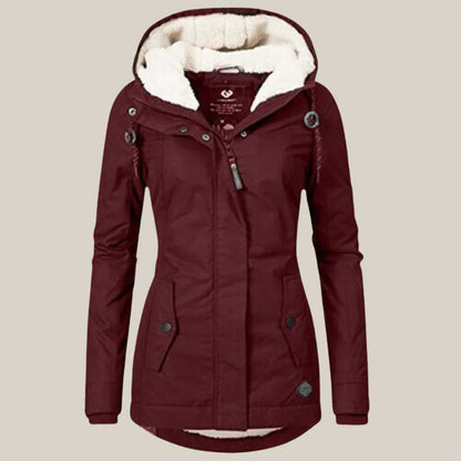 Warme Gewatteerde Winterjas voor Stijl en Bescherming – Sara