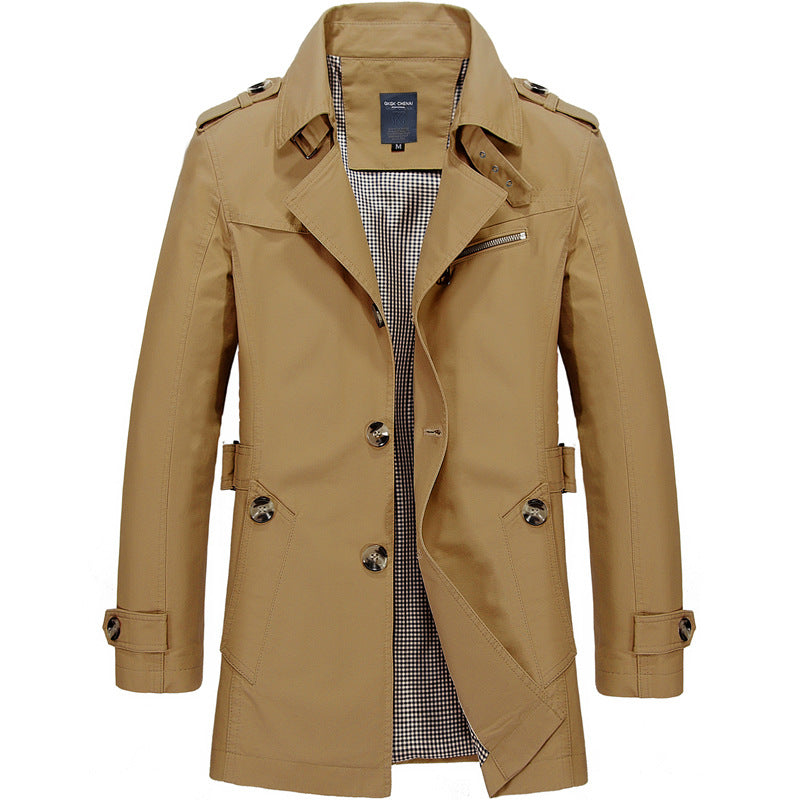 Heren jas met elegante pasvorm en all-weather comfort – Josvian