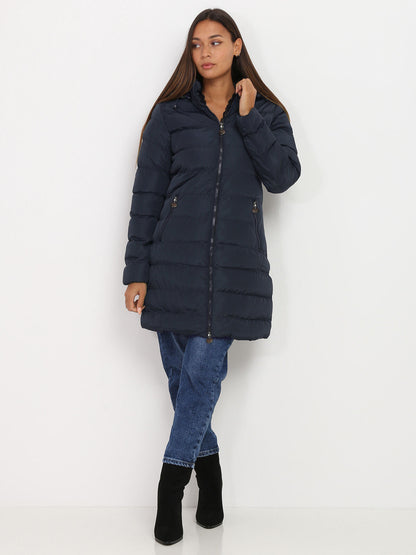 Warme winterjas met capuchon voor dames – Lisa