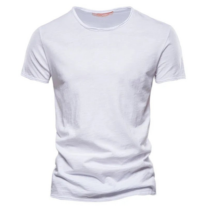 Basic heren T-shirt katoen tijdloos comfortabel fit – Dravero