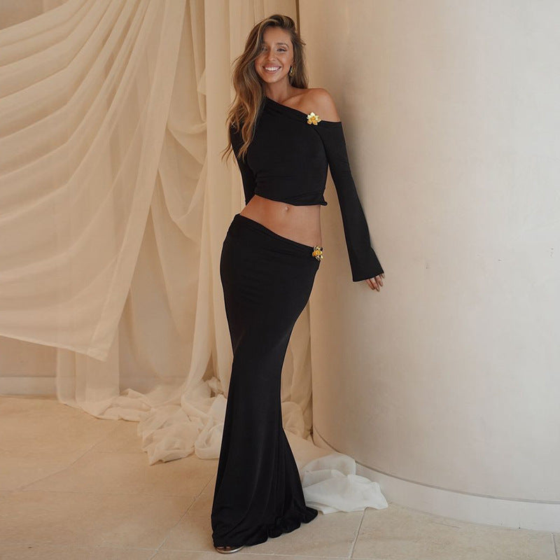 Slim Fit Top En Rok Voor Dames - Laura