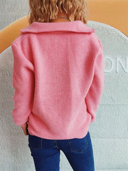 Comfortabele dames cardigan met rits – Julia