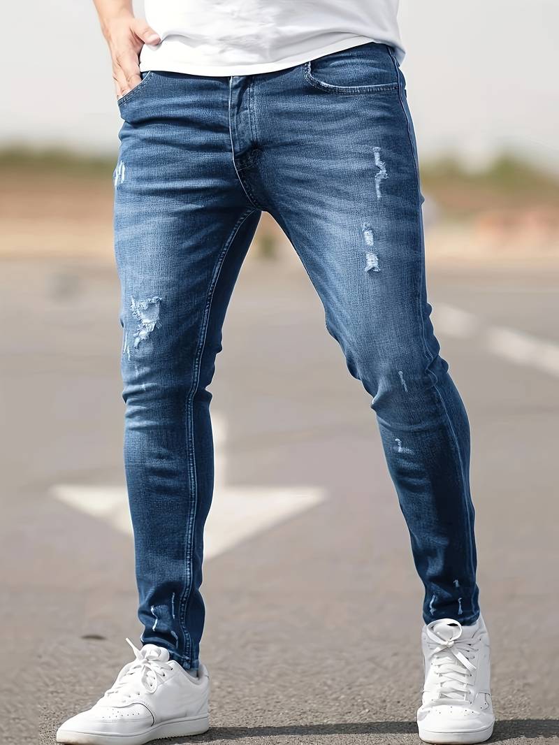 Slim Fit Jeans Heren – Stijlvolle en Comfortabele Look – Theo