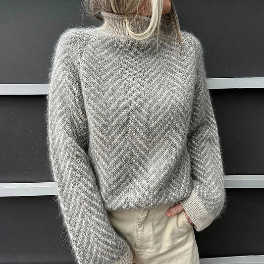 Scandi chic gebreide sweater voor dagelijks comfort – Emma