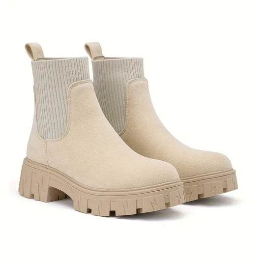 Platform Chelsea boots met dikke zool voor dames – Nova