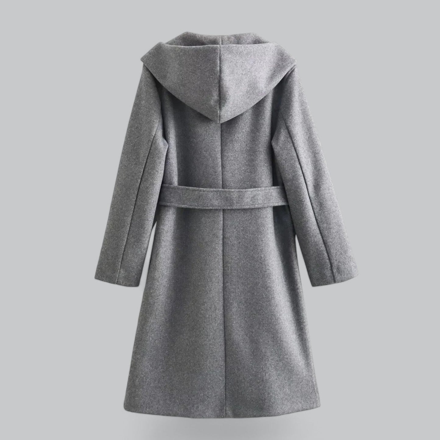 Casual trenchcoat met capuchon en ceintuur voor dames – Marit