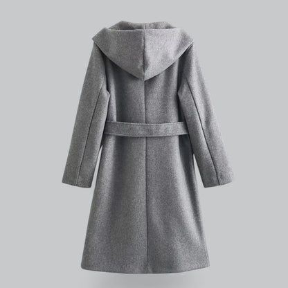 Casual trenchcoat met capuchon en ceintuur voor dames – Marit