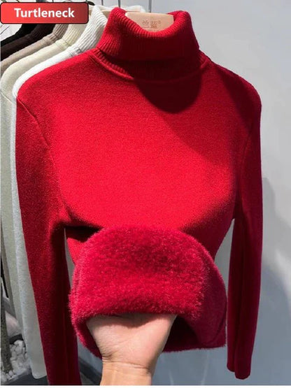 Luxe fluweel gevoerde coltrui voor winter – Camille